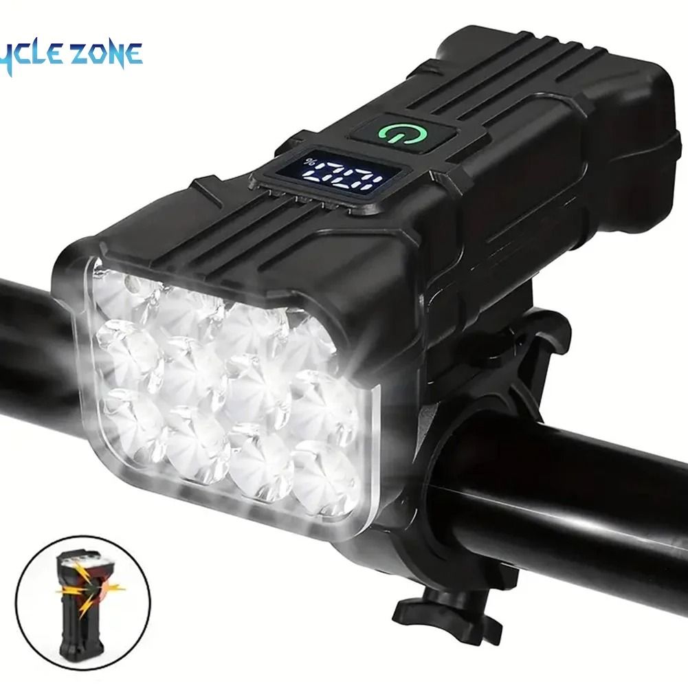 Rechargeable Bicycle Front Light with Horn