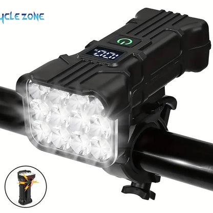 Rechargeable Bicycle Front Light with Horn