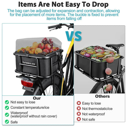 Rear Bike Basket With Large Capacity Cargo Rack 2