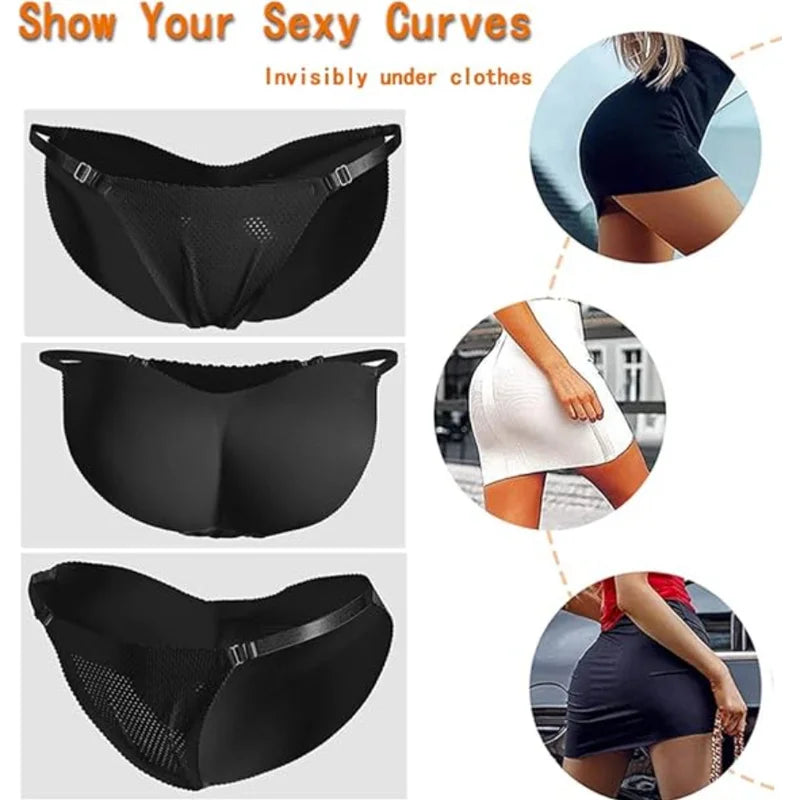 Control Butt Hip Enhancer 3D Push Up Panties For Women With Sponge Padded Shaper  Fake Ass Briefs   3