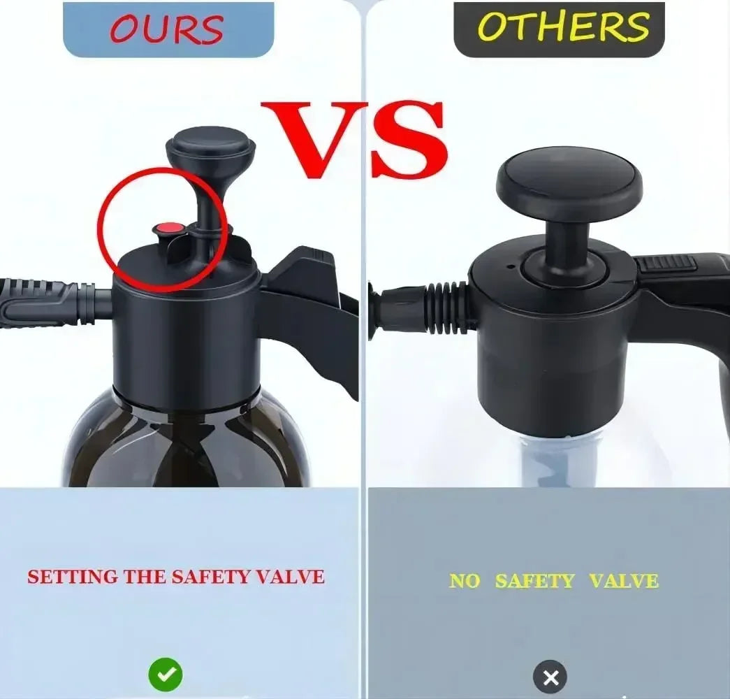 Hand Pump Foam Sprayer Snow Foam Gun Nozzle Pressure Relief Valve Car Wash Bottle  Multipurpose Win 6