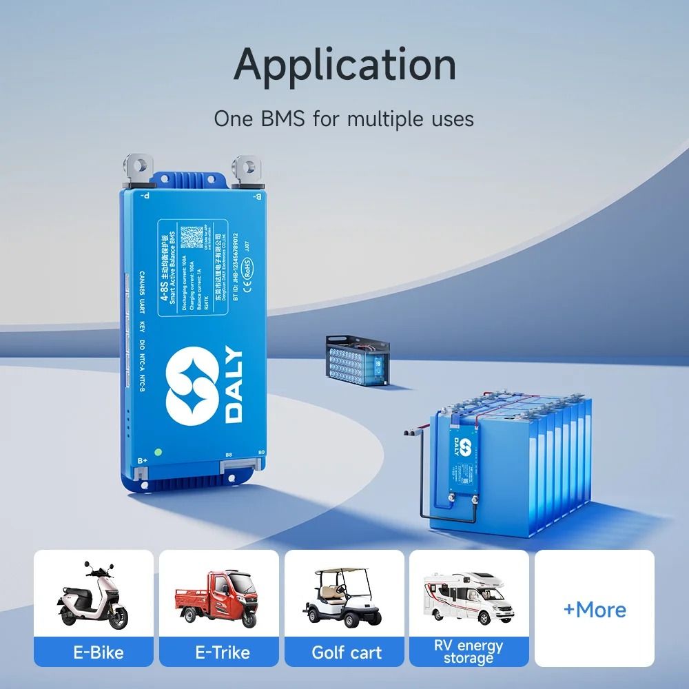 Smart BMS With Bluetooth And WiFi Active Balance Protection 4