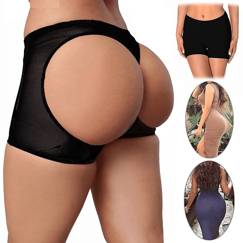 Butt Lift Underwear for Women, Aishang Booty Enhancer Shorts with Push Up Shaper, Open Hip Design