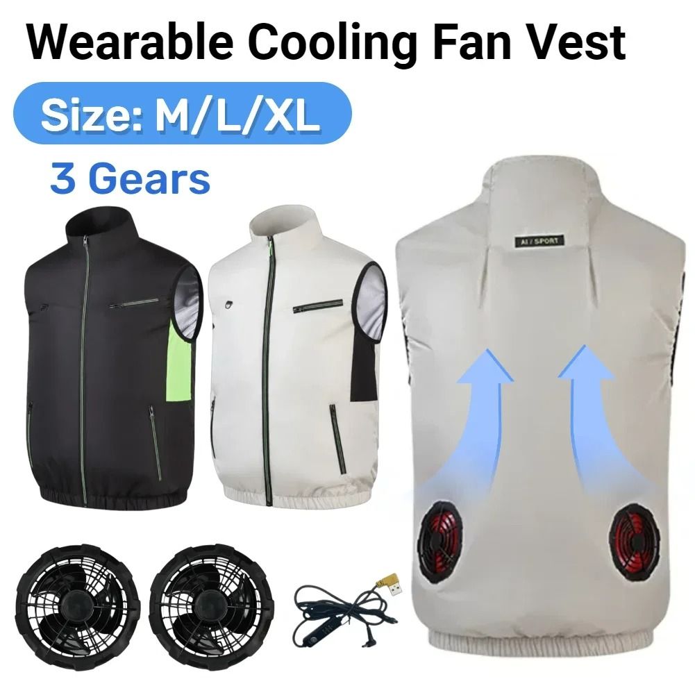 Cooling Fan Vest Breathable Workwear for Hot Weather