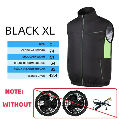 Cooling Fan Vest Breathable Workwear For Hot Weather 10
