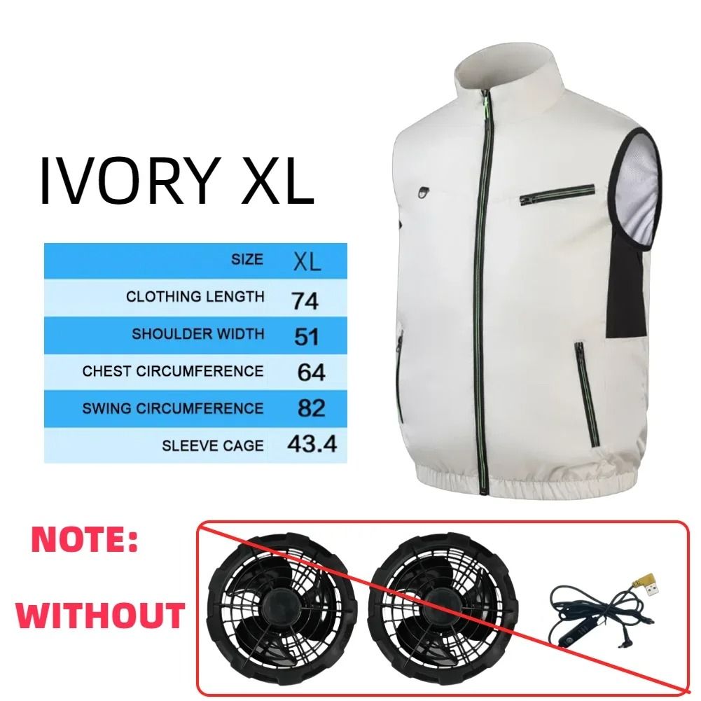 Cooling Fan Vest Breathable Workwear For Hot Weather 13