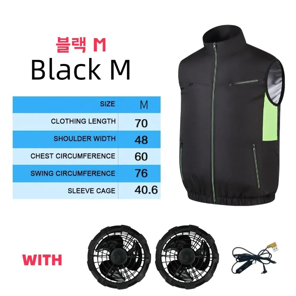 Cooling Fan Vest Breathable Workwear For Hot Weather 17