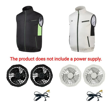 Cooling Fan Vest Breathable Workwear For Hot Weather 1