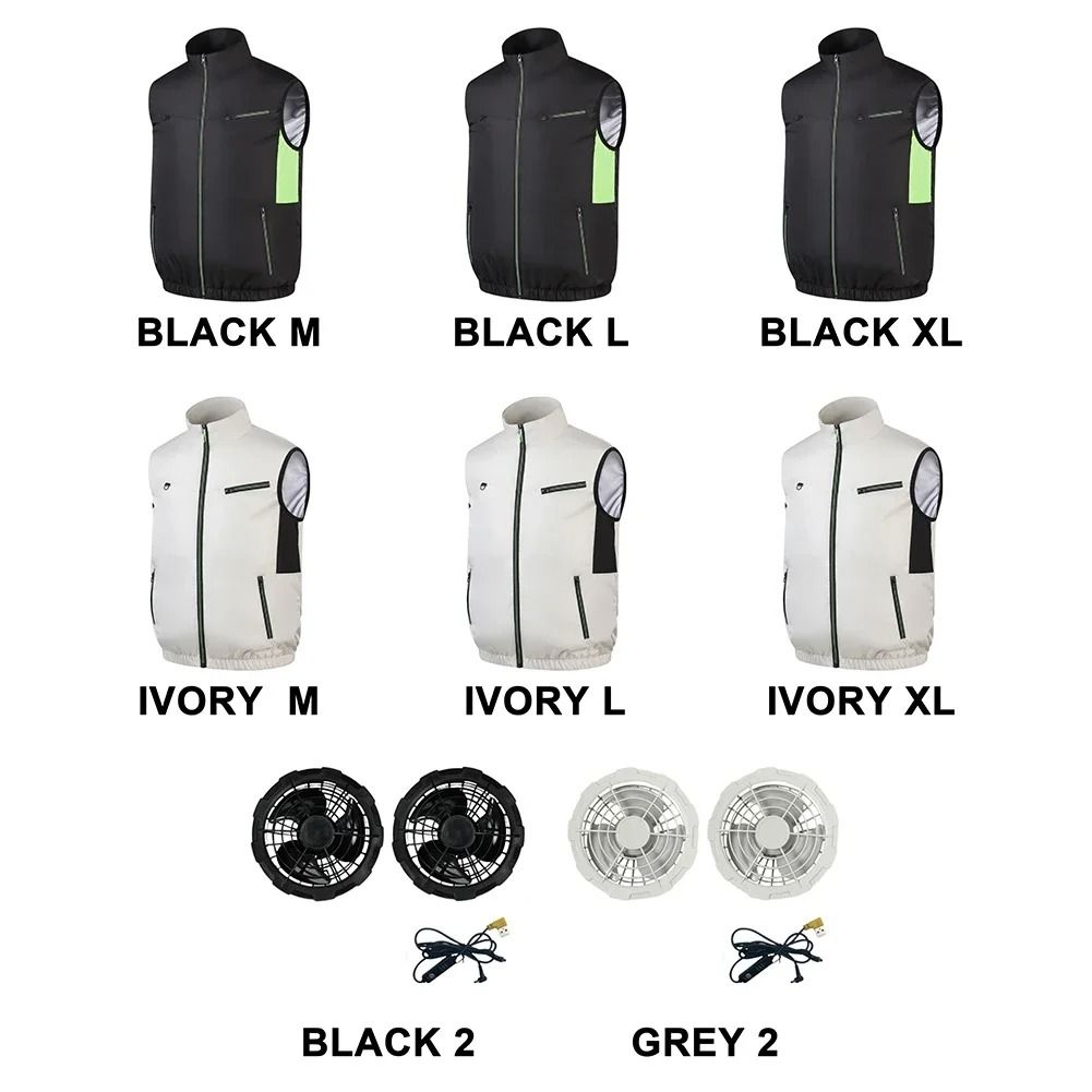 Cooling Fan Vest Breathable Workwear For Hot Weather 2