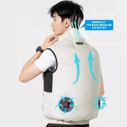 Cooling Fan Vest Breathable Workwear For Hot Weather 4