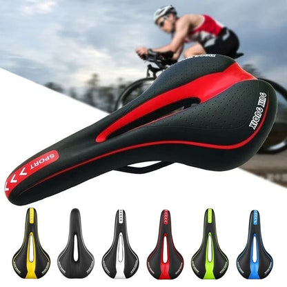 Comfortable Gel Bicycle Saddle Shockproof PU Leather Cushion