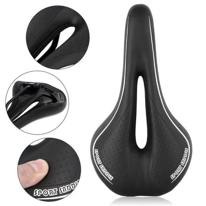 Comfortable Gel Bicycle Saddle Shockproof PU Leather Cushion 11