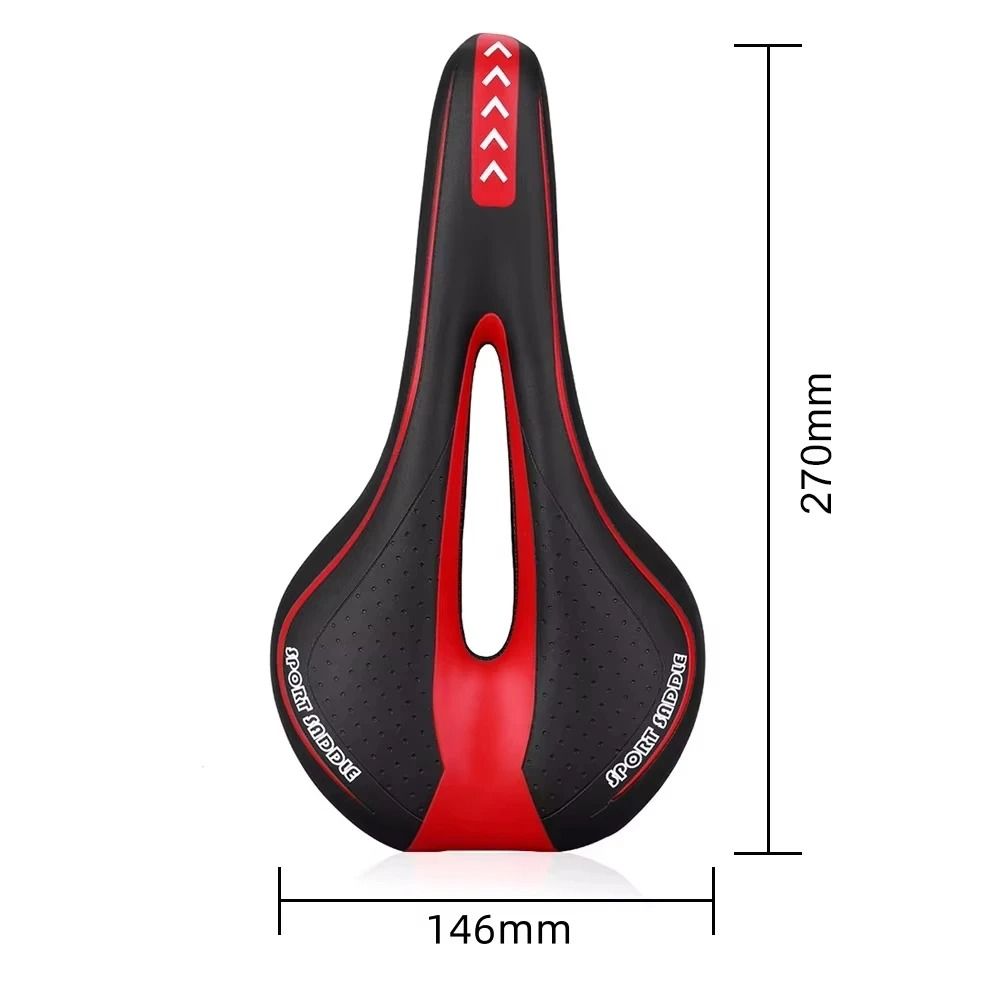 Comfortable Gel Bicycle Saddle Shockproof PU Leather Cushion 6