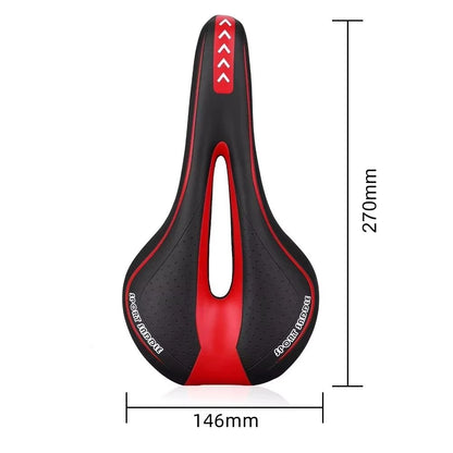 Comfortable Gel Bicycle Saddle Shockproof PU Leather Cushion 6