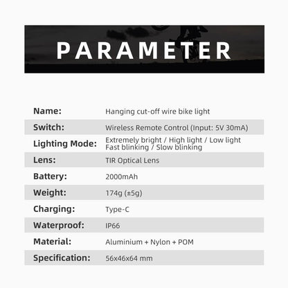 Ultra Bright Bicycle Headlight 1600 Lumen With Wireless Remote 6