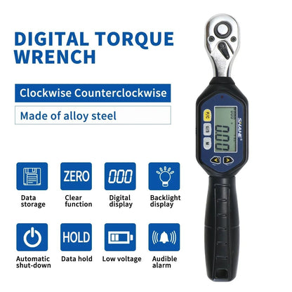 Mini Digital Torque Wrench Adjustable Professional Hand Tool 4