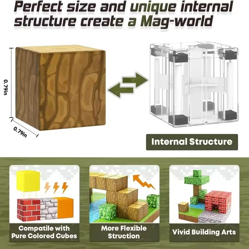 Magnetic Building Blocks Creative STEM Toy Set For Kids 4