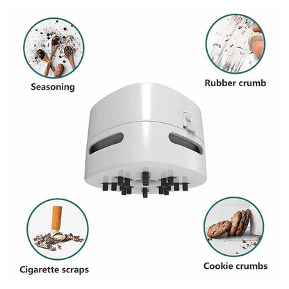 Portable Mini Desk Vacuum Cleaner For Table Dust Crumbs And Car Interior Cleaning 4