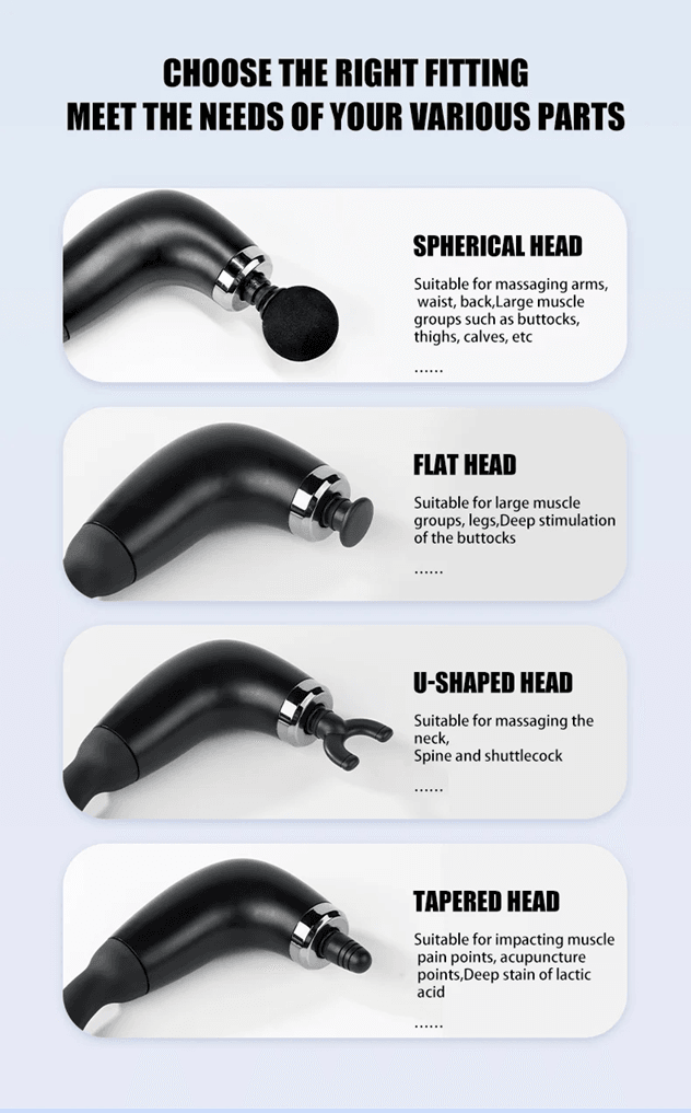 Electric Fascia Gun Massager Handheld Deep Tissue Muscle Massage Gun For Body Relaxation And Recove 4