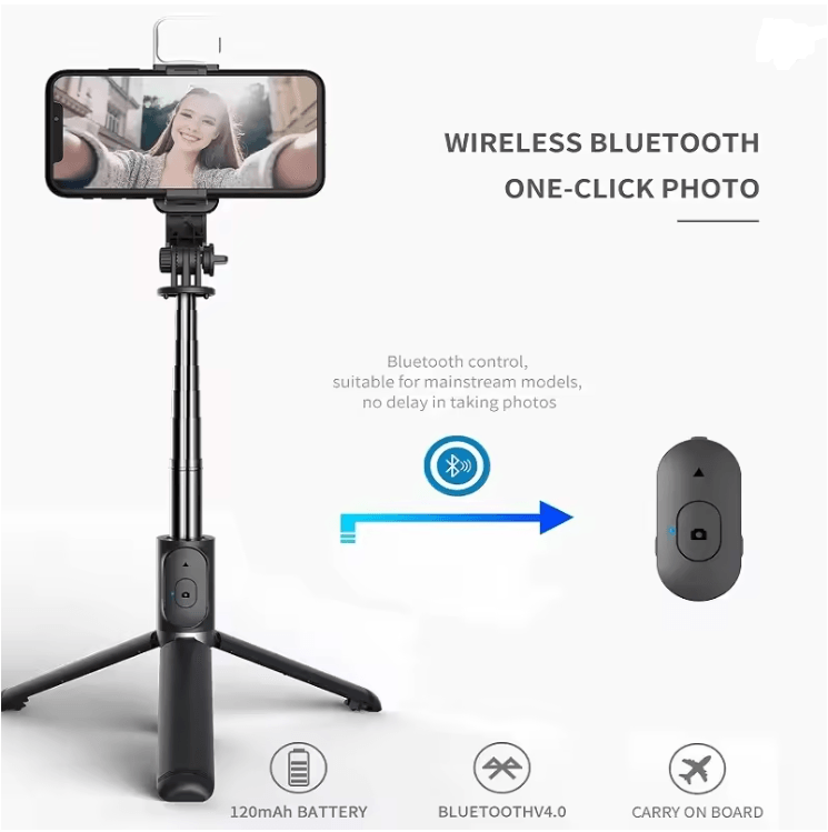 Xiaomi Mijia Selfie Stick Tripod With Bluetooth Remote And LED Fill Light For Android And IPhone 1