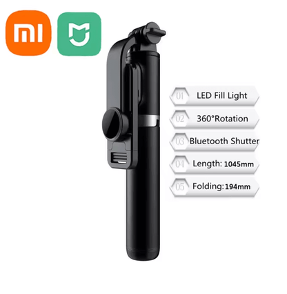 Xiaomi Mijia Selfie Stick Tripod With Bluetooth Remote And LED Fill Light For Android And IPhone 2