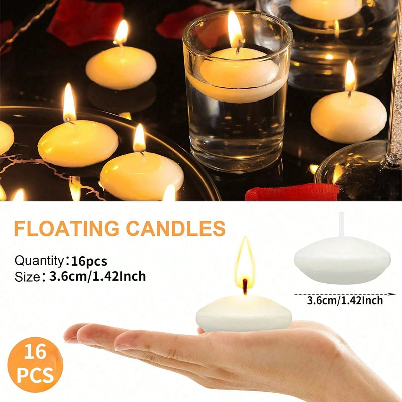 Romantic Floating Unscented Discs Candles For Wedding Valentines Day Party Bathtub Decor  Home Cand 1