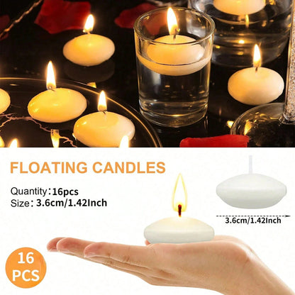Romantic Floating Unscented Discs Candles For Wedding Valentines Day Party Bathtub Decor  Home Cand 1