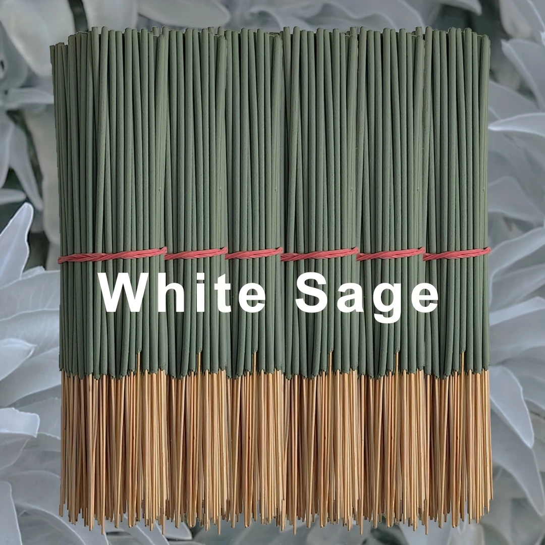 White Sage Aromatherapy Stick, Spiritual Smudge for Yoga, Meditation, Soul Cleansing & Removing Negative Energy