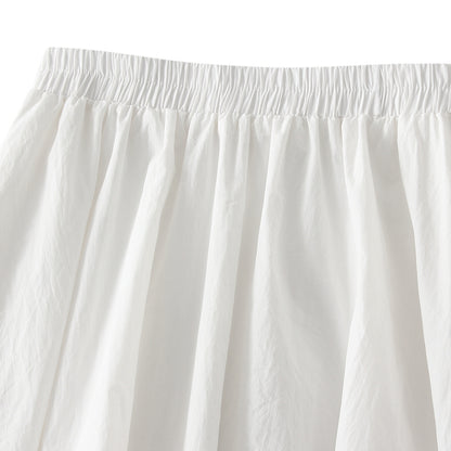 Elegant High Waist Flowy A-Line Skirts E-Girl, Women Vintage Balloon Long Skirts, Aesthetic Y2K Grunge Puff Ball Skirt