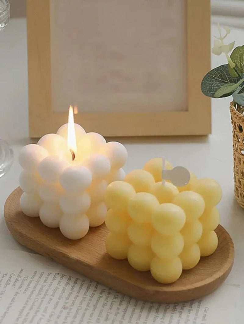 Handmade Creative BallShaped Soy Wax Magic Cube Aromatherapy Candle Luxury Wedding Favor Gift  Uniq 3