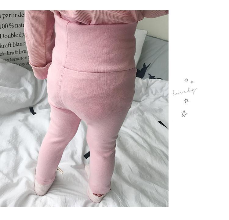 UltraSoft Ribbed Baby Leggings Cotton FullLength Skinny Pants For Infant Boys  Girls Autumn Spring  5