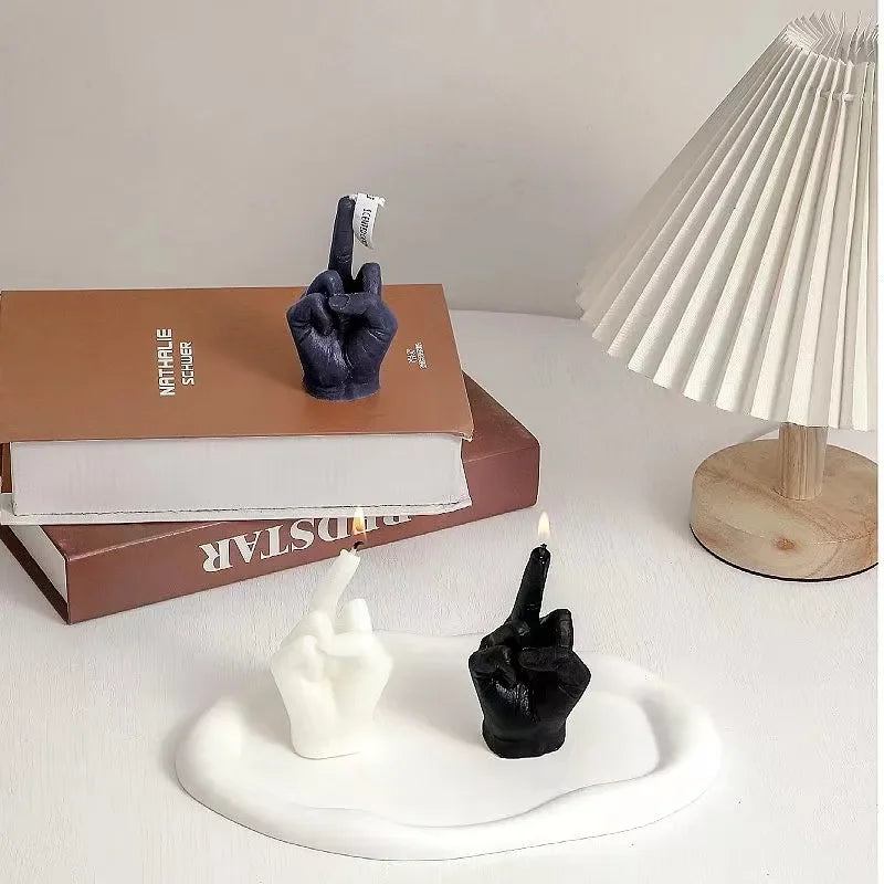 Creative Candles Middle Finger Shaped Gesture Scented Candles Funny Quirky Gifts Unique Home Decora 5