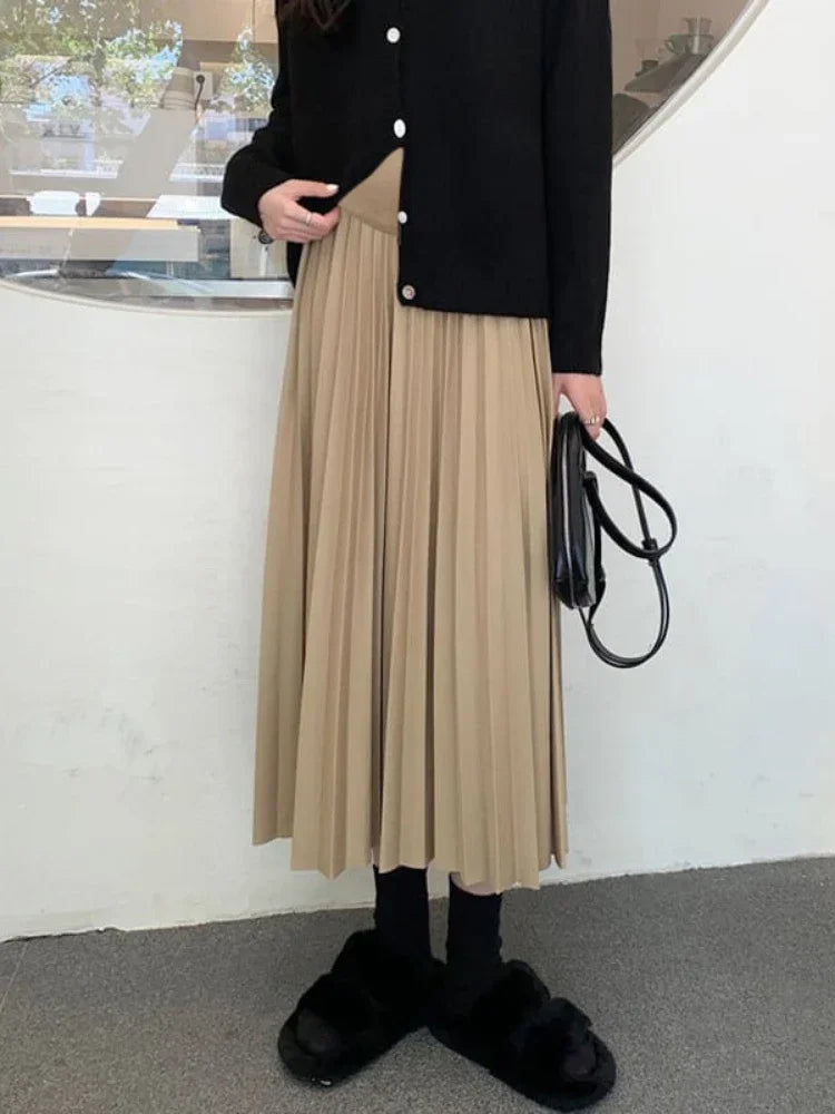 2025 Maternity Skirts With Elastic Waist Belly Casual Clothes For Pregnant Women 2