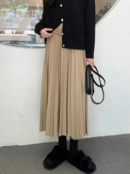 2025 Maternity Skirts With Elastic Waist Belly Casual Clothes For Pregnant Women 2