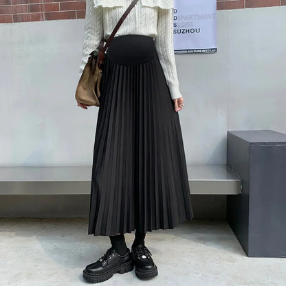 2025 Maternity Skirts With Elastic Waist Belly Casual Clothes For Pregnant Women 6