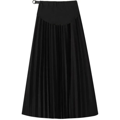 2025 Maternity Skirts With Elastic Waist Belly Casual Clothes For Pregnant Women 3