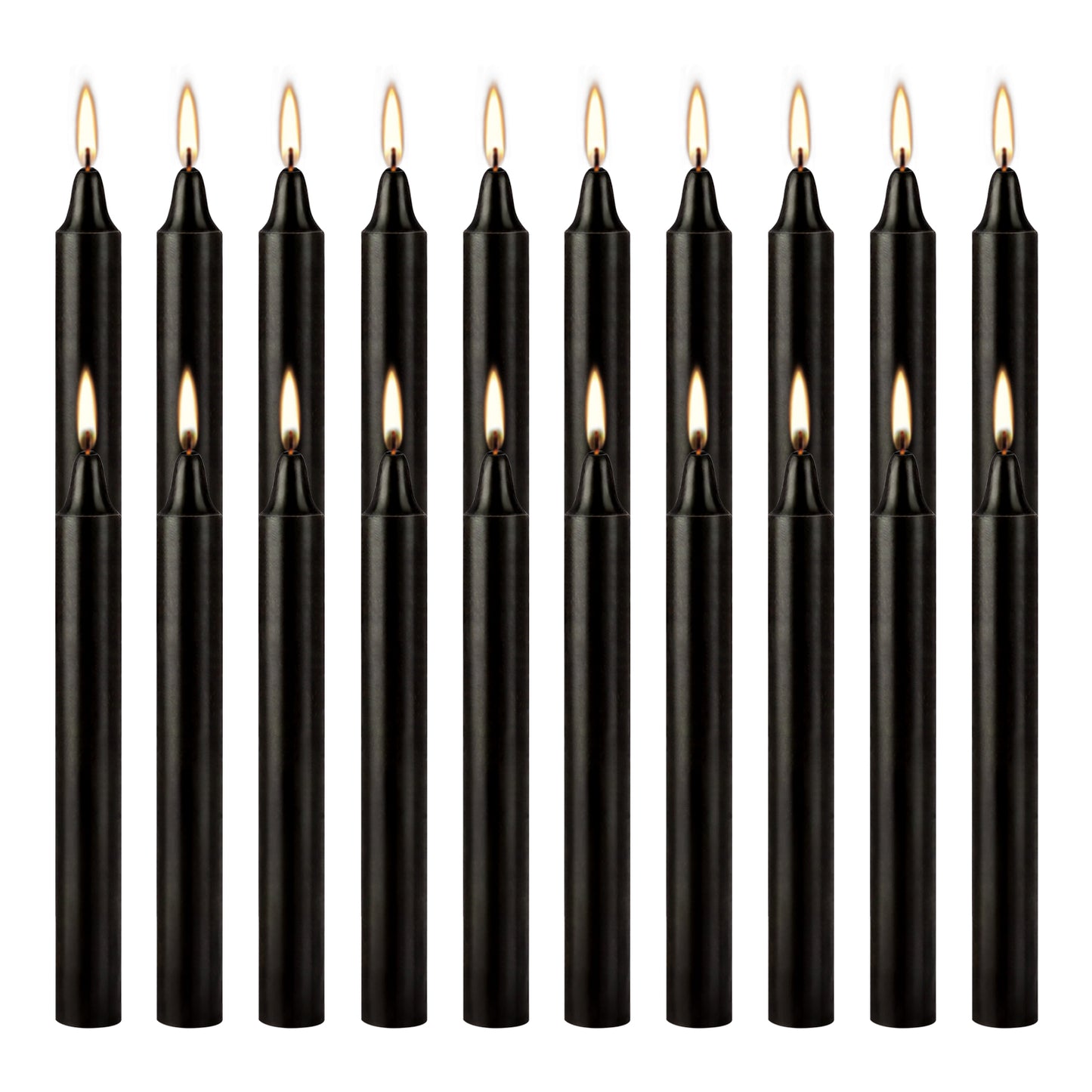 Black Pole Waxs HighQuality DripFree SmokeFree FragranceFree Dinner Candles Ideal For Home Church F 3