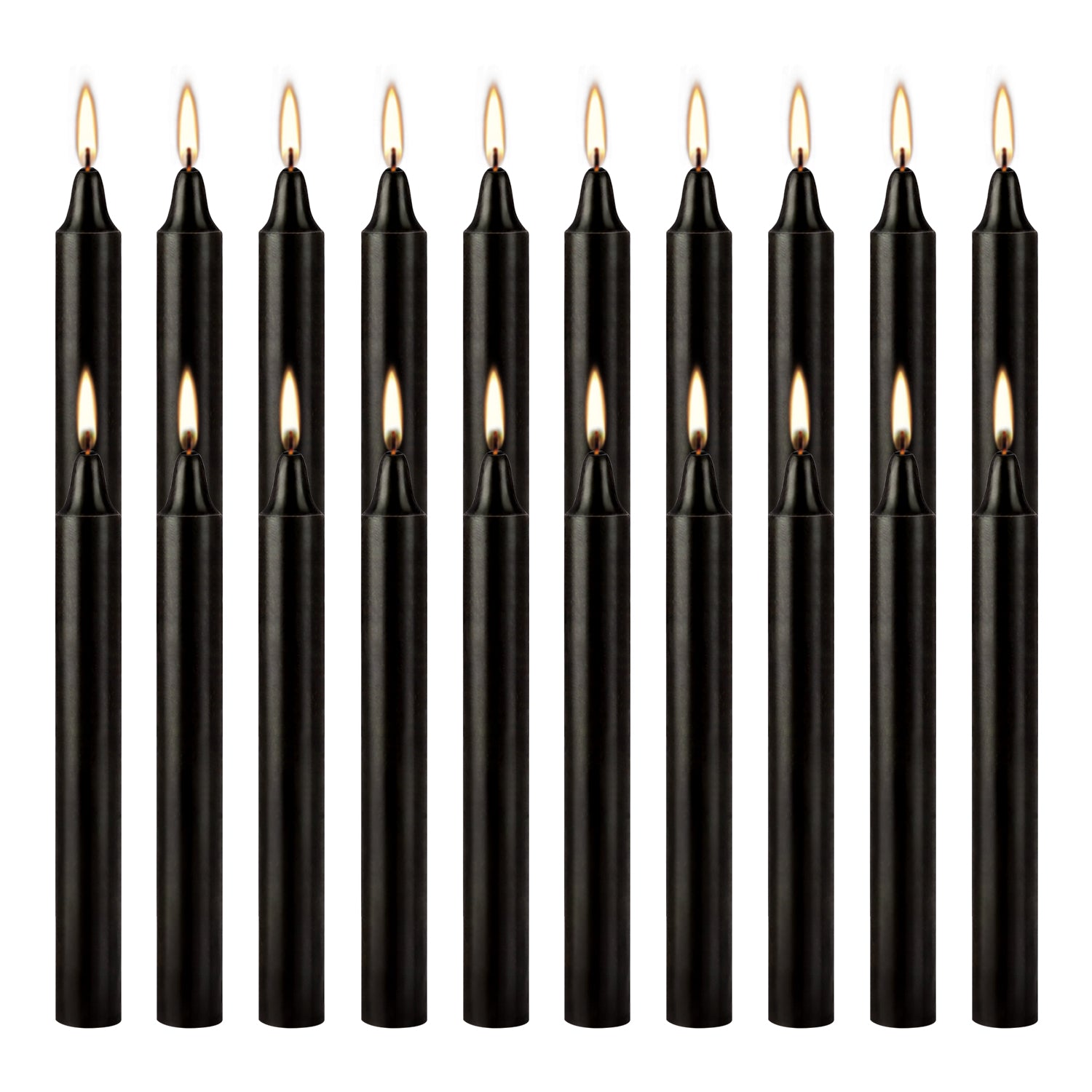 Black Pole Waxs HighQuality DripFree SmokeFree FragranceFree Dinner Candles Ideal For Home Church F 3