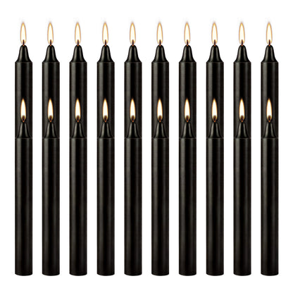 Black Pole Waxs HighQuality DripFree SmokeFree FragranceFree Dinner Candles Ideal For Home Church F 3