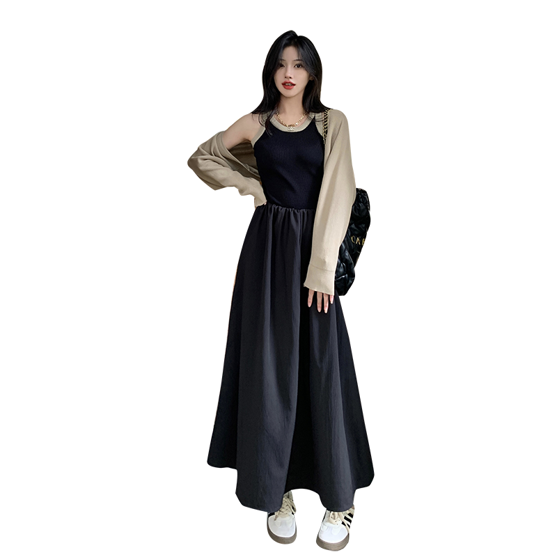Elegant Maternity Clothes Set Knitted Cardigan Dress With Shawl New Arrival Pregnant Womens Overcoa 4