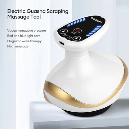 Electric EMS Body Massager Cupping Vacuum Suction IR Heating Fat Burner Slimming
