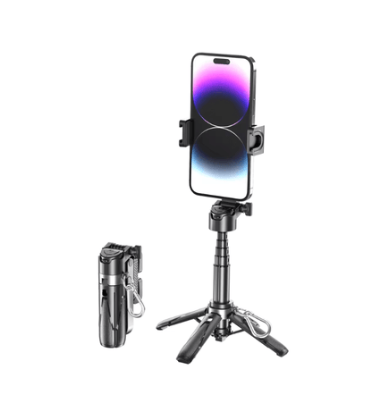 Mini Bluetooth Selfie Stick Tripod Portable Telescopic Phone Stand With Remote Control 1