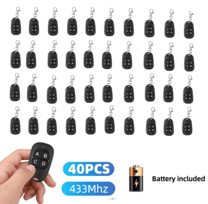 433 Mhz RF Remote Control Key Fob 4 Channel Cloning Transmitter For Garage Doors And Car Alarm Syst 6