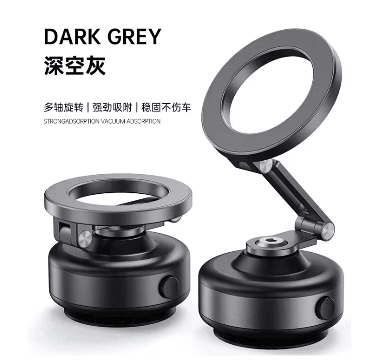 Magnetic Car Phone Holder Foldable 360 Degree Aluminum Alloy Mount For Smartphones 1