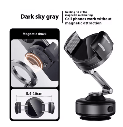 Magnetic Car Phone Holder Foldable 360 Degree Aluminum Alloy Mount For Smartphones 3