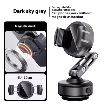 Magnetic Car Phone Holder Foldable 360 Degree Aluminum Alloy Mount For Smartphones 4