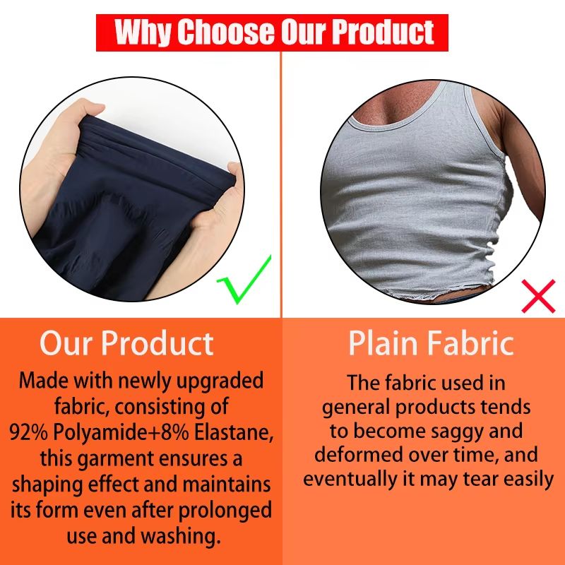 Mens Slimming Compression Vest  Body Shaper Tank Top For Tummy Control  Workout Support 1