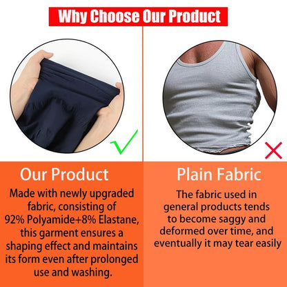 Mens Slimming Compression Vest  Body Shaper Tank Top For Tummy Control  Workout Support 1