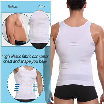 Mens Slimming Compression Vest  Body Shaper Tank Top For Tummy Control  Workout Support 3