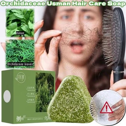 Herbal Hair Growth Soap – Handmade Plant-Based Cleanser for Strong Roots & Reduced Hair Loss